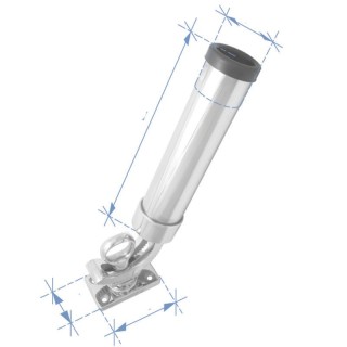 Support canne à pêche de pont, h,231mm, ø51