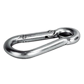 MOUSQUETON INOX A OEIL D06MM*1