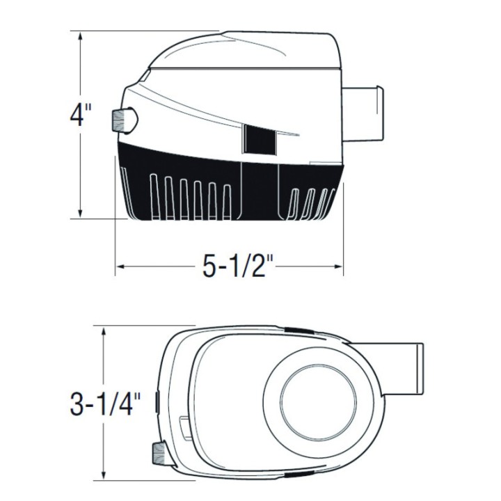 POMPE S1100 4100L/H 12V