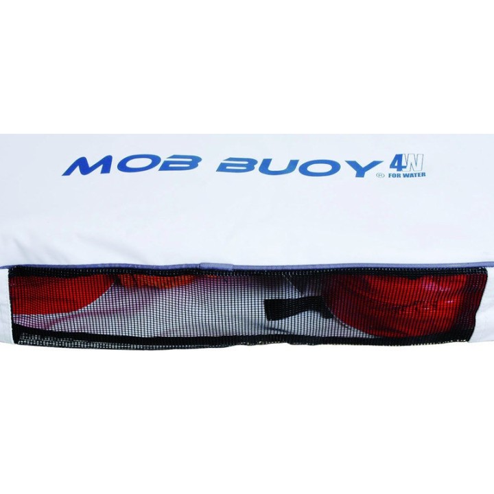 MOB Blanc + bouée FAC orange + feu LED + cordage
