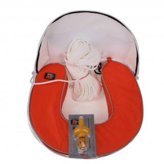 MOB Blanc + bouée FAC orange + feu LED + cordage