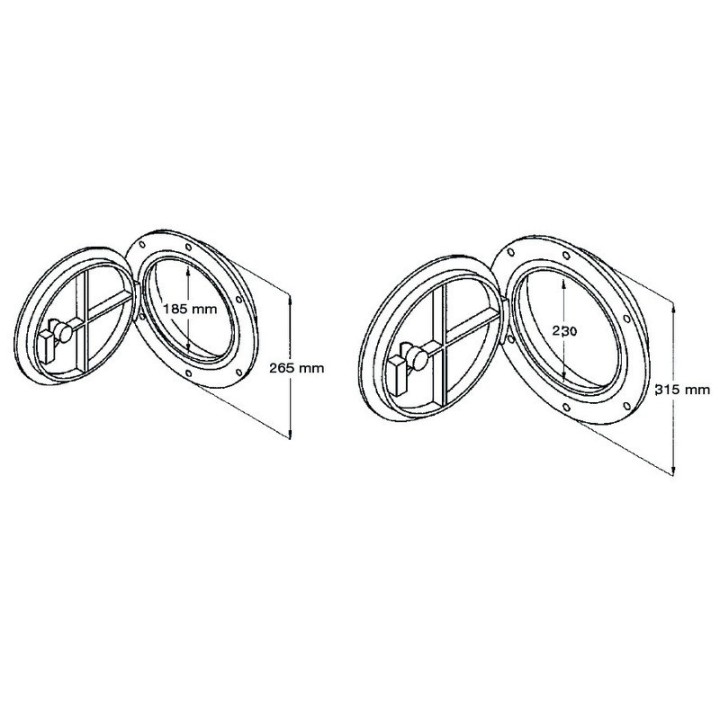 Trappe flush ø315 mm