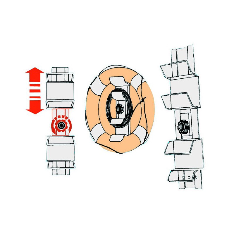 Support réglable pour bouées