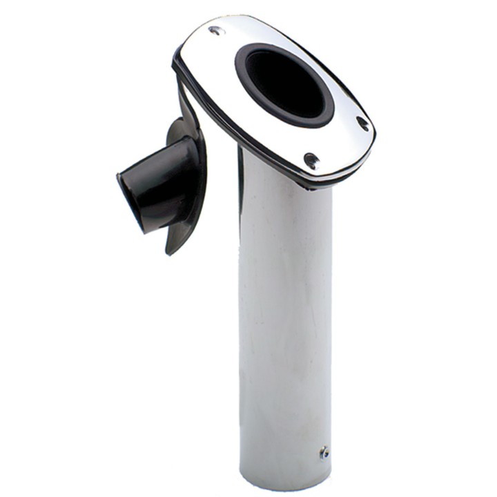 PORTE CANNE A ENCASTRER INOX