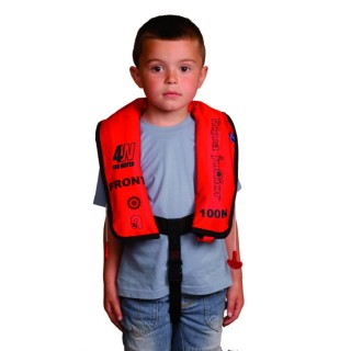 Gilet gonflable enfant, 100N + lampe | oloupdemer.com