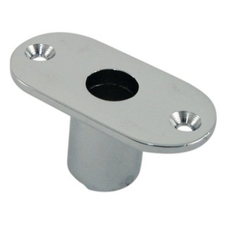 Support dame de nage à encastrer laiton chromé - 14mm - 59x44mm | Oloupdemer