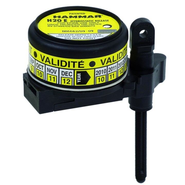 Largueur H20E hydrostatique pour balise EPIRB