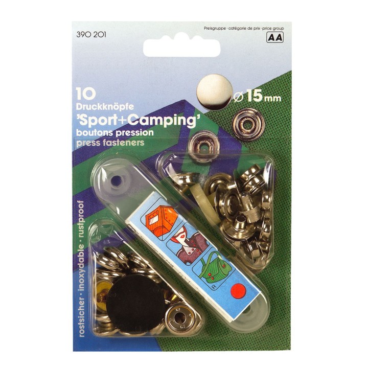 Boutons pression GM (lot de 10)