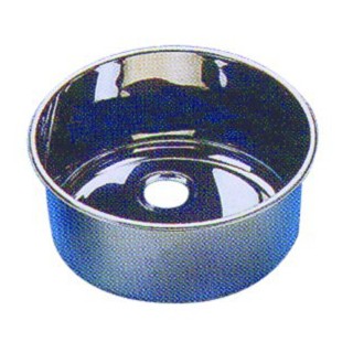 EVIER ROND INOX POLI D.335+BDE