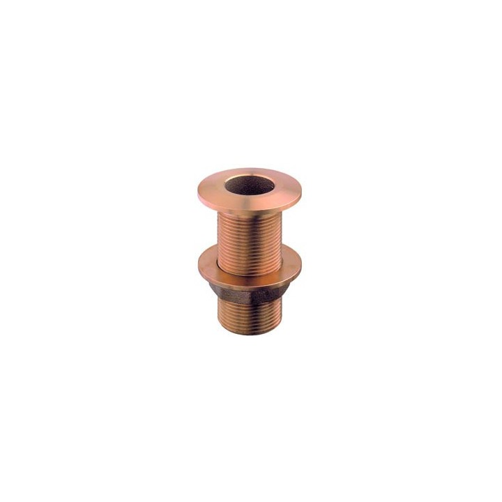 Passe-coque - bronze - 1''1/2 - L 90 mm