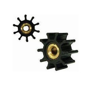 Turbine nitrile ø8mm axe méplat 10 pales ø41mm