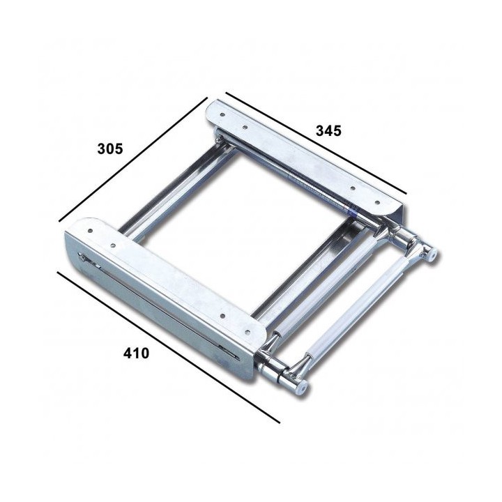 Echelle inox télescopiques 4 marches