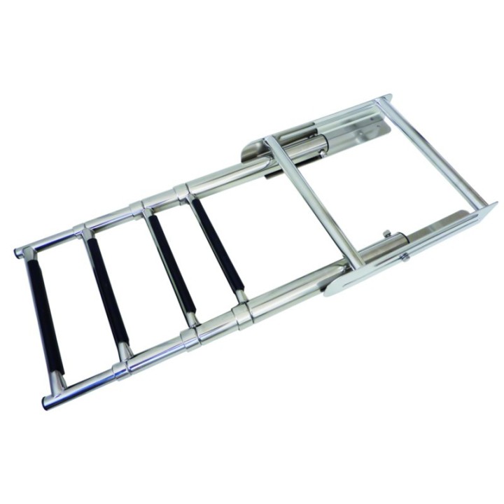 Echelle inox télescopiques 4 marches