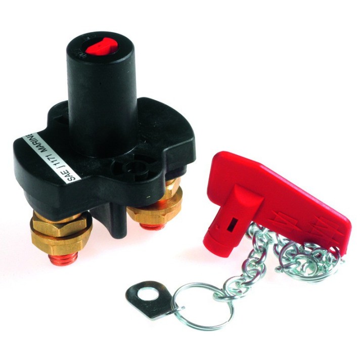 Coupe batterie unipolaire - 100A - poignée amovible et chainette