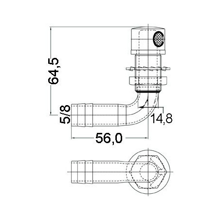 Event inox 90° 16mm 