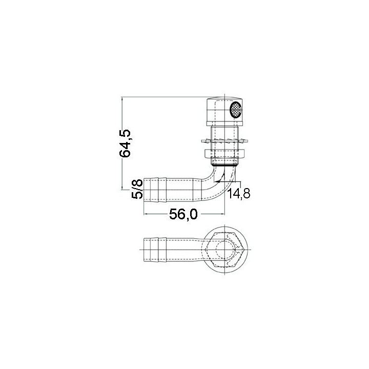Event inox 90° 16mm 