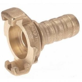 Raccord express laiton - cannelé à collerette - ø13mm - sans joint