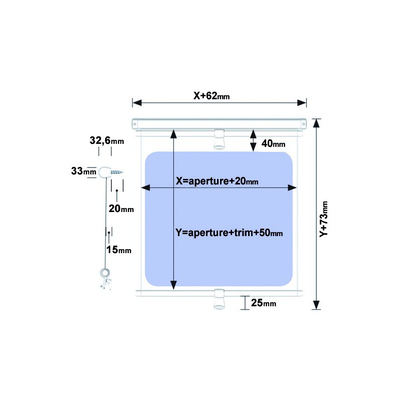 Rideau Cabinshade pour panneaux de pont