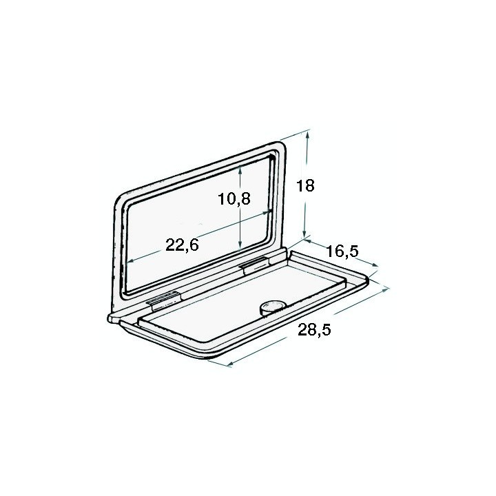 Niche fourre-tout façade blanche
