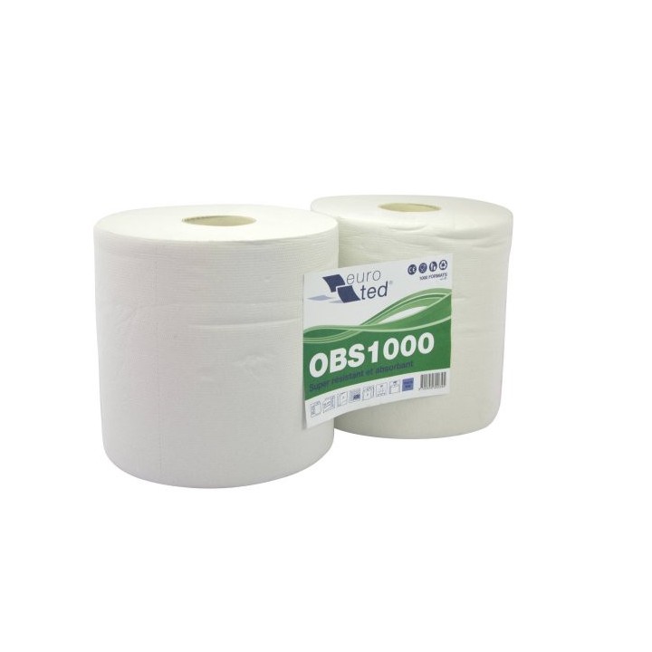 Bobine blanche gaufrée recyclée | Oloupdemer.com