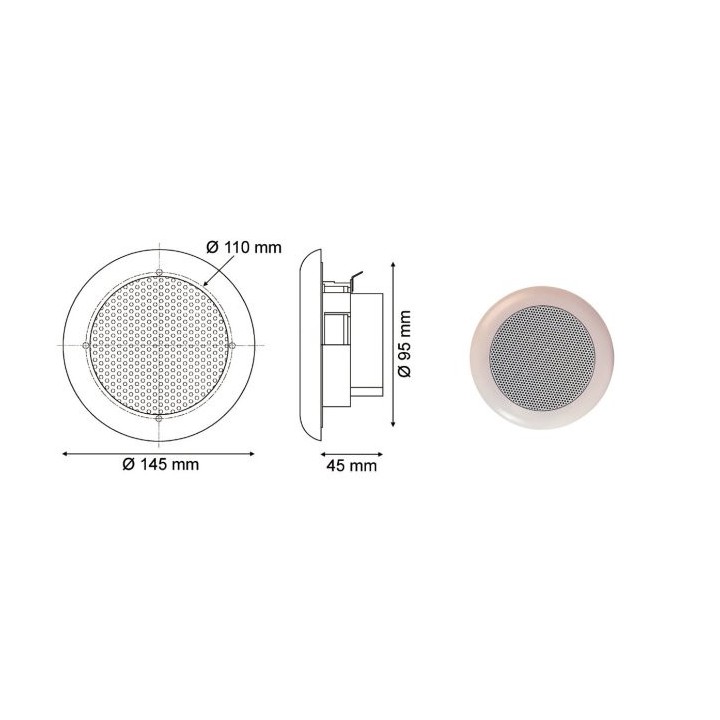 Haut parleurs étanche 80W - 180mm | Oloupdemer