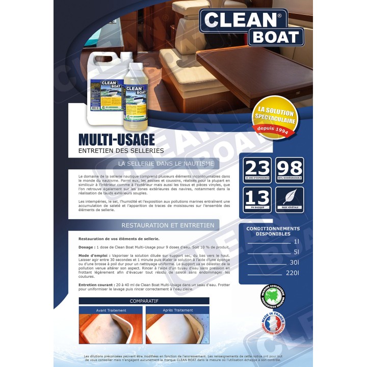 Nettoyant multi usage 1L - CLEAN BOAT | Oloupdemer.com