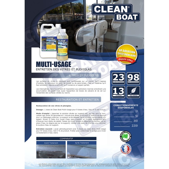 Nettoyant multi usage 1L - CLEAN BOAT | Oloupdemer.com