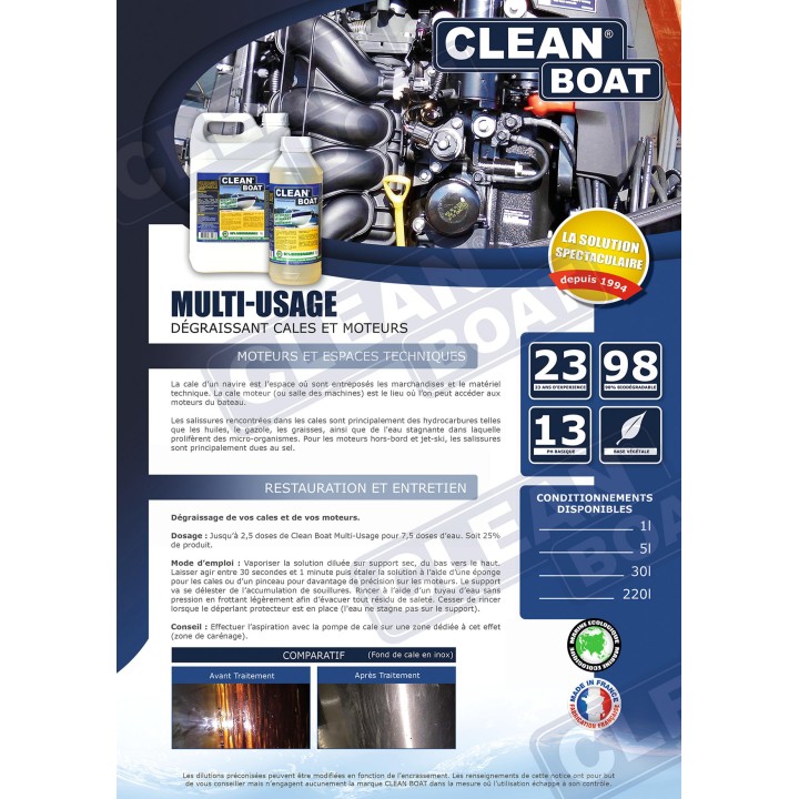 Nettoyant multi usage 1L - CLEAN BOAT | Oloupdemer.com