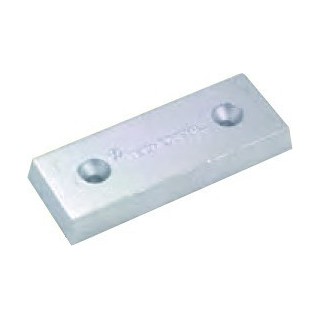 ANODE PLAQUE 130X50X17 2 TROUS