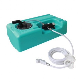 Kit réservoir eau douce 39L + pompe + douchette et tuyau