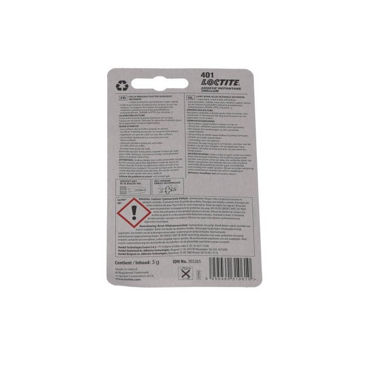 Loctite 401 tube de 3 GRS | Oloupdemer