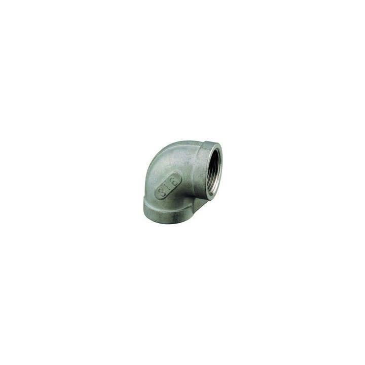 Coude 90° FF - inox - 1''1/4