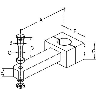 BRAS DE MECHE LS 105 + VISSERIES
