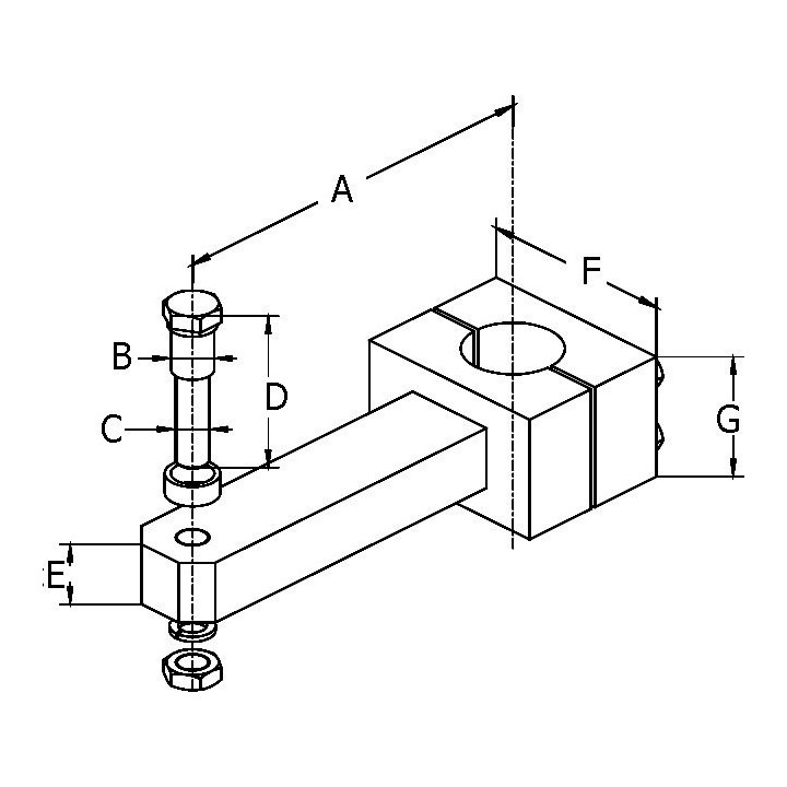 BRAS DE MECHE LS 105 + VISSERIES