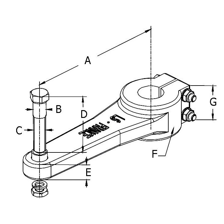BRAS DE MECHE LS 75 P + VISSERIES