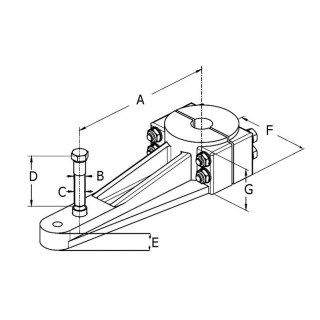 BRAS DE MECHE LS 185 P + VISSERIES