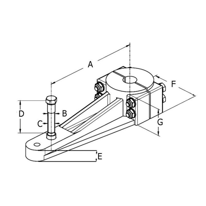 BRAS DE MECHE BRUT LS 240 P EQUIPE