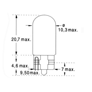 AMPOULE WEDGE 24V 3W