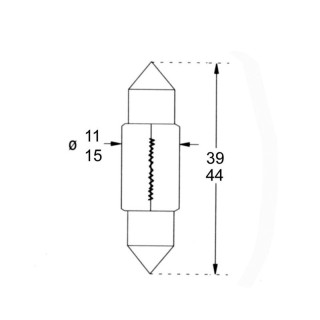 2 NAVETTES 12V 5W 11X39
