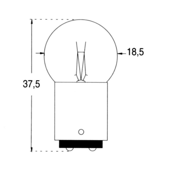 2 AMPOULES SPHERIQUE 12V 10W