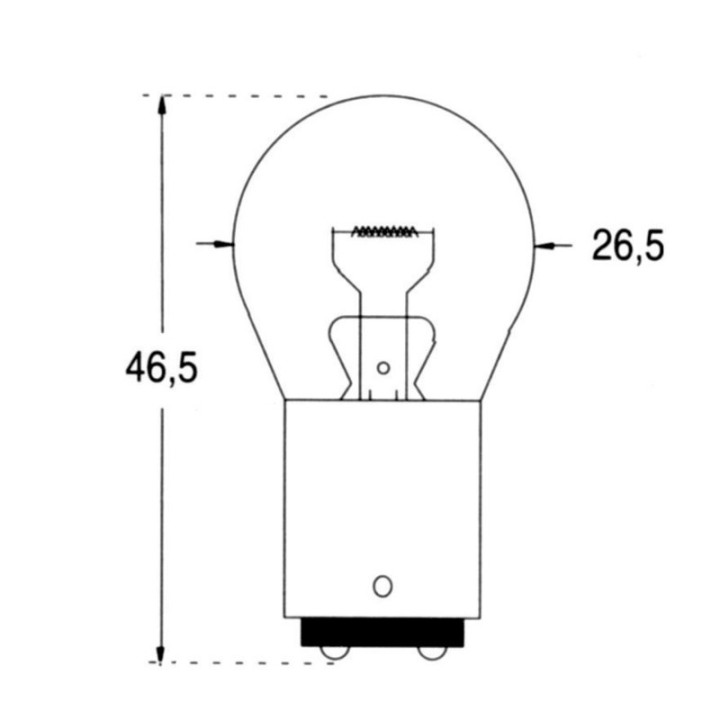 2 AMPOULES POIRETTE 12V 15W