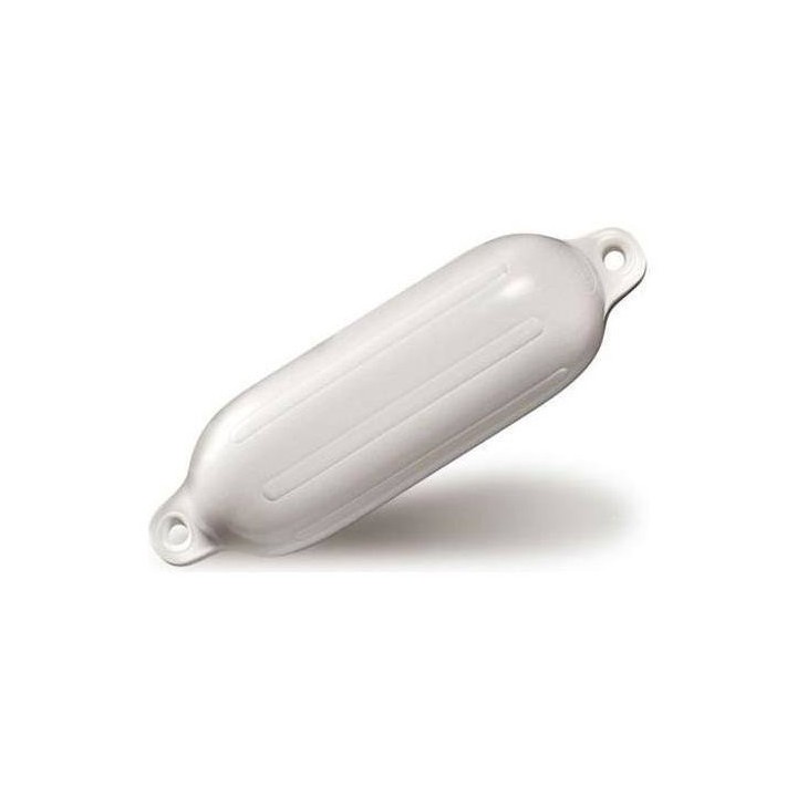 Pare battage cylindrique blanc L51 x ø14cm - Oloupdemer.com
