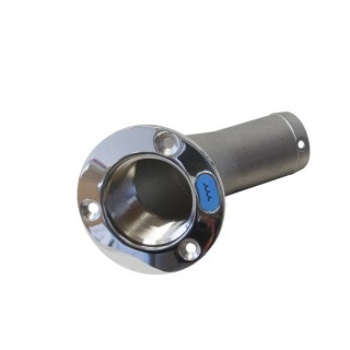 Nable de remplissage coudé inox - 38mm - sans bouchon | Oloupdemer