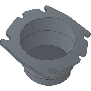 Bride adaptation mâle pour gaine ventilation 75mm | Oloupdemer