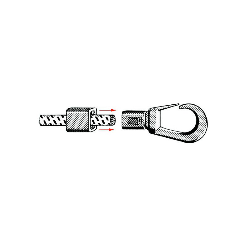 Crochet nylon pour sandows