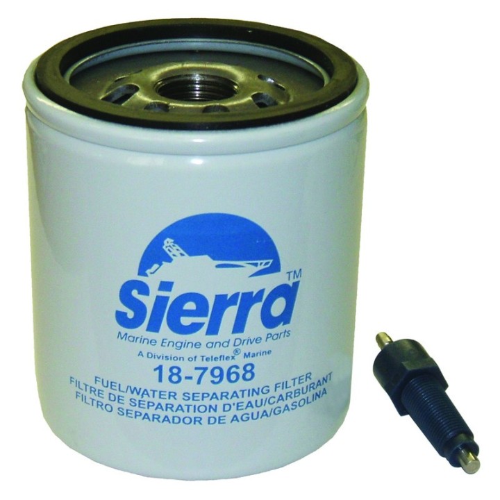 Filtre à essence avec sonde de présence d'eau pour moteurs Mercury - 10µ