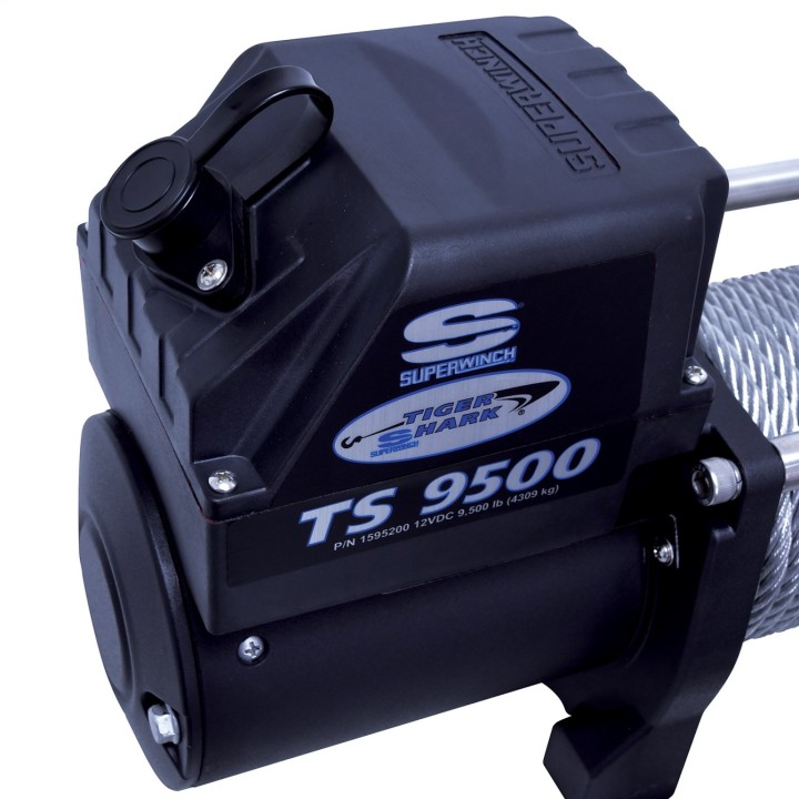 Treuil électrique Tiger Shark 9500 - 4309 Kg - 12V - câble en acier