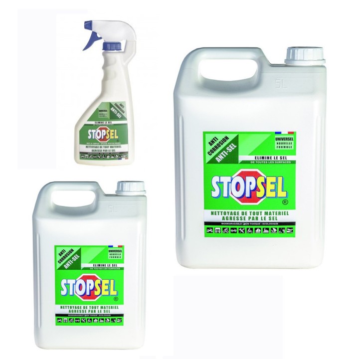 StopSel Universel : spray 500 ml, bidon 1 L, bidon 5 L | isonautique.com.com