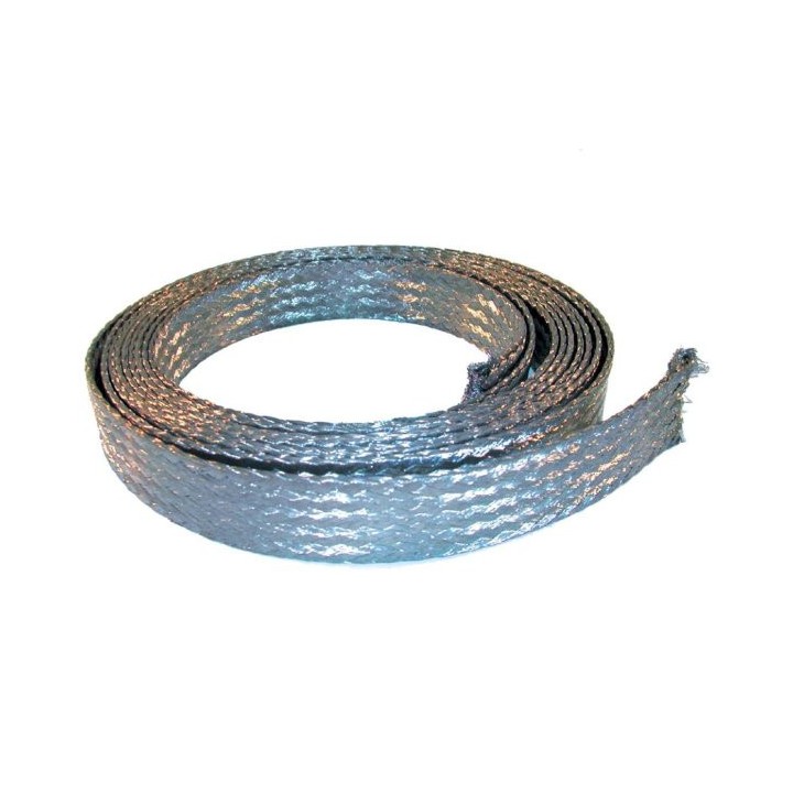 Tresse plate cuivre étamé 30mm² (vendue par 25m) | Oloupdemer.com