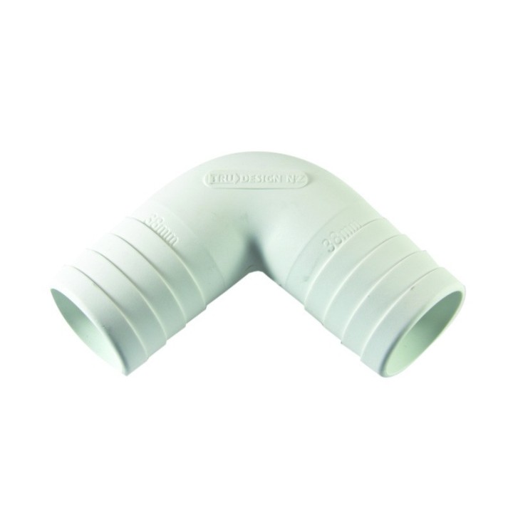 COUDE 90DEG 38MM BLANC